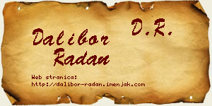 Dalibor Radan vizit kartica